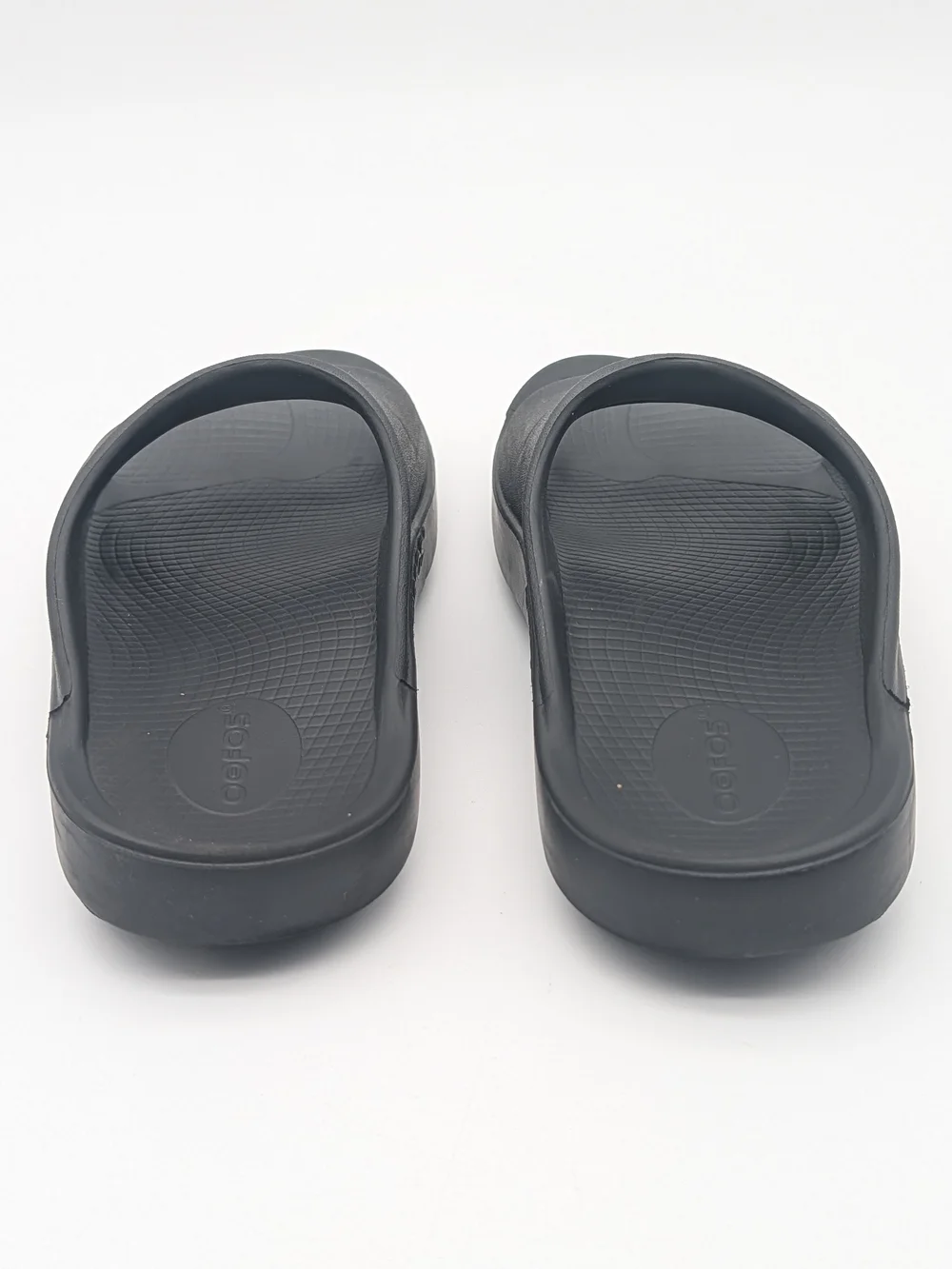 OOFOS OOahh Men's Black Slide Sandals Slip-On Cushioned Lightweight M7-W9